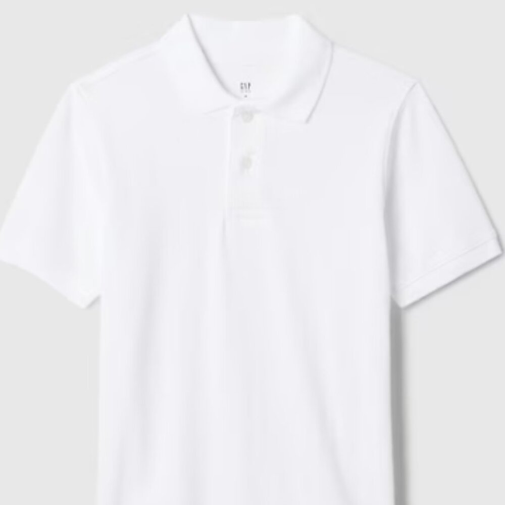 Kids Uniform Pique Polo Shirt